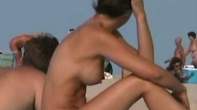 Voyeur flick of a gorgeous naked brunette